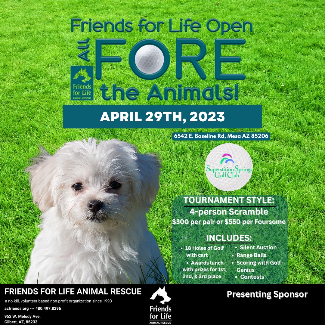 All for the Animals Golf Tournament » Friends for Life Animal Rescue